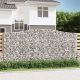 Íves horganyzott vas gabion kosár 400x50x180/200 cm