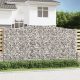 Íves horganyzott vas gabion kosár 400x50x200/220 cm