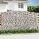 Íves horganyzott vas gabion kosár 400x50x220/240 cm