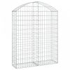 Íves horganyzott vas gabion kosár 100x30x120/140 cm