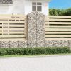 Íves horganyzott vas gabion kosár 100x30x220/240 cm