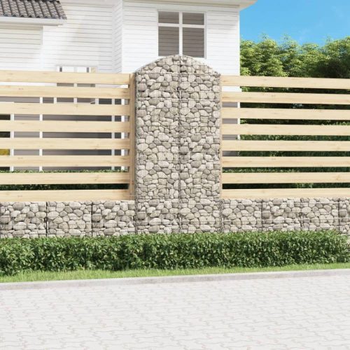 Íves horganyzott vas gabion kosár 100x30x220/240 cm