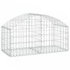 Íves horganyzott vas gabion kosár 100x50x40/60 cm