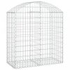 Íves horganyzott vas gabion kosár 100x50x100/120 cm