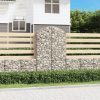 Íves horganyzott vas gabion kosár 100x50x160/180 cm