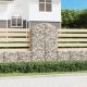 Íves horganyzott vas gabion kosár 100x50x160/180 cm