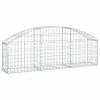 Íves horganyzott vas gabion kosár 150x30x40/60 cm