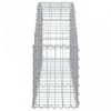 Íves horganyzott vas gabion kosár 150x30x40/60 cm