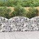 Íves horganyzott vas gabion kosár 150x30x80/100 cm