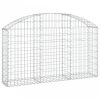 Íves horganyzott vas gabion kosár 150x30x80/100 cm