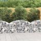 Íves horganyzott vas gabion kosár 150x50x60/80 cm