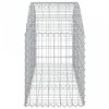 Íves horganyzott vas gabion kosár 150x50x60/80 cm