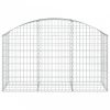 Íves horganyzott vas gabion kosár 150x50x80/100 cm