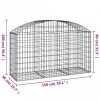 Íves horganyzott vas gabion kosár 150x50x80/100 cm