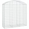 Íves horganyzott vas gabion kosár 150x50x140/160 cm