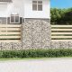 Íves horganyzott vas gabion kosár 150x50x160/180 cm