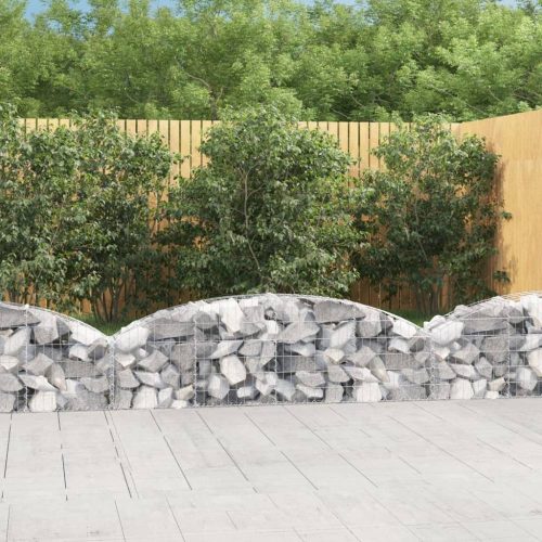 Íves horganyzott vas gabion kosár 200x30x40/60 cm