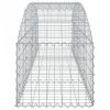 Íves horganyzott vas gabion kosár 200x50x40/60 cm