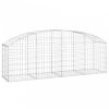 Íves horganyzott vas gabion kosár 200x50x60/80 cm