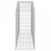 Íves horganyzott vas gabion kosár 200x50x100/120 cm