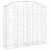 Íves horganyzott vas gabion kosár 200x50x180/200 cm