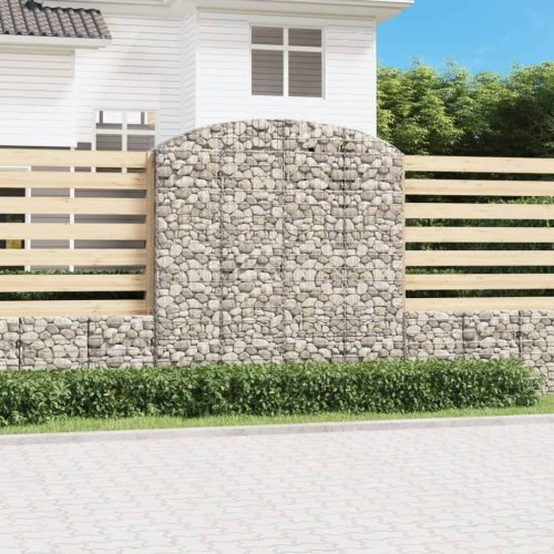 Íves horganyzott vas gabion kosár 200x50x200/220 cm