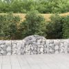 Íves horganyzott vas gabion kosár 200x30x60/80 cm