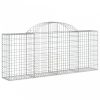 Íves horganyzott vas gabion kosár 200x30x80/100 cm