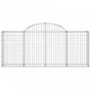 Íves horganyzott vas gabion kosár 200x30x80/100 cm