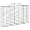 Íves horganyzott vas gabion kosár 200x30x120/140 cm