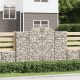 Íves horganyzott vas gabion kosár 200x30x140/160 cm