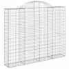 Íves horganyzott vas gabion kosár 200x30x160/180 cm