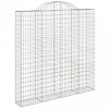 Íves horganyzott vas gabion kosár 200x30x200/220 cm