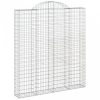 Íves horganyzott vas gabion kosár 200x30x220/240 cm