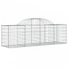 Íves horganyzott vas gabion kosár 200x50x60/80 cm