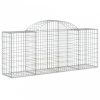 Íves horganyzott vas gabion kosár 200x50x80/100 cm