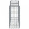 Íves horganyzott vas gabion kosár 200x50x80/100 cm