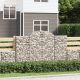 Íves horganyzott vas gabion kosár 200x50x120/140 cm