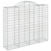 Íves horganyzott vas gabion kosár 200x50x160/180 cm