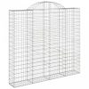 Íves horganyzott vas gabion kosár 200x50x180/200 cm