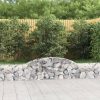 Íves horganyzott vas gabion kosár 300 x 30 x 40/60 cm