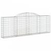 Íves horganyzott vas gabion kosár 300 x 30 x 100/120 cm