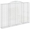 Íves horganyzott vas gabion kosár 300 x 30 x 200/220 cm