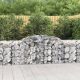 Íves horganyzott vas gabion kosár 300 x 50 x 80/100 cm