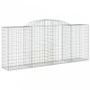 Íves horganyzott vas gabion kosár 300 x 50 x 120/140 cm