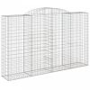 Íves horganyzott vas gabion kosár 300 x 50 x 180/200 cm