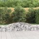 Íves horganyzott vas gabion kosár 400x30x40/60 cm