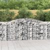 Íves horganyzott vas gabion kosár 400x50x100/120 cm