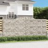 Íves horganyzott vas gabion kosár 400x50x180/200 cm