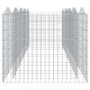 Íves horganyzott vas gabion magaságyás 400 x 100 x 100 cm